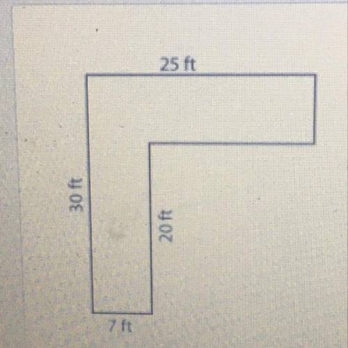 What is the area of composite figure