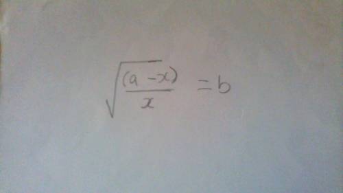 Make x the subject of formula in the equation