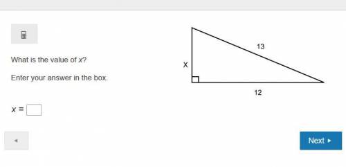 Please help!!!  What is the value of x?  Enter your answer in the box.