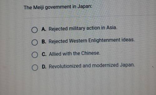 The meiji government in japan: