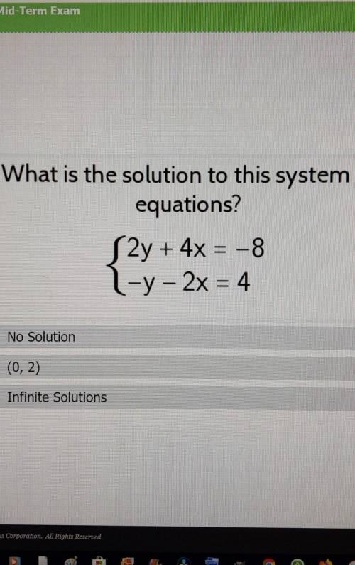 What is the solution to this system of equations?