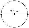 . Use π ≈ 3.14 to estimate the circumference of the circle.