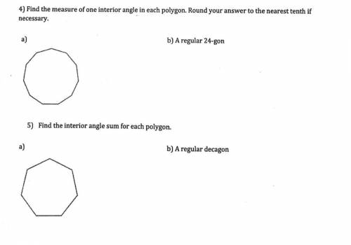 POLYGONS AND CIRCLES PLEASE HELP