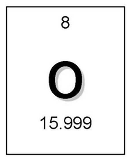An element from the periodic table is shown below. What can you determine about the number of proton
