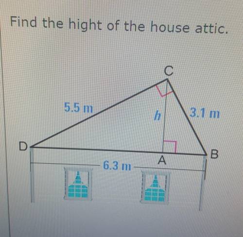 Find the hoght of the house attic