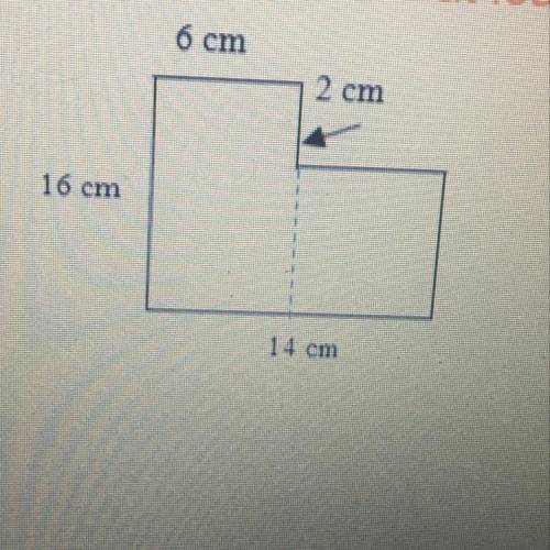 What is the area of the composite shape