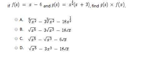 If f(x) = x-6 and g(x)=x1/2(x+3)and g(x)Xf(x) please help me