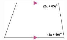 Find the value of x. Then find the measure of each labeled angle. Please show all work.