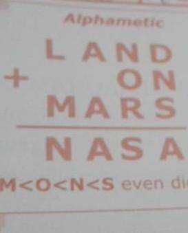 Ejercicio de matematicas: land on mars
