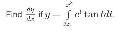 Find  if , where a=x^3, b=3x