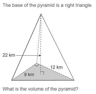 _________km3 what is the volume of the pyramid