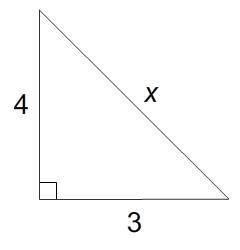 What is the value of x? a. 25 b. 12 c. 7 d. 5
