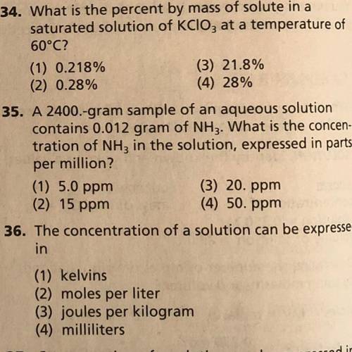 I need help with Question 34 in picture PLEASE EXPLAIN TOO