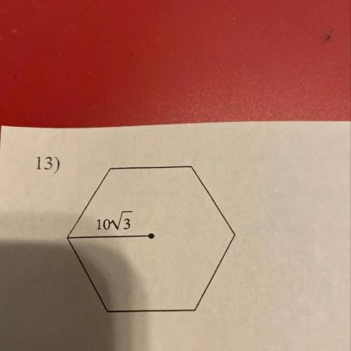 How to find the area of this regular polygon.