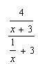 Simplify the complex fraction shown.