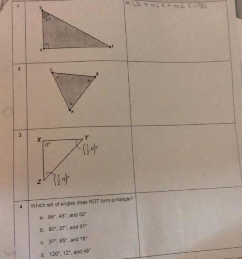 Find the missing angle measures plz help.