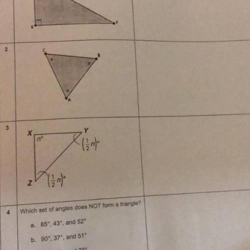 Find the missing angle measures of 2 and 3. Plz help