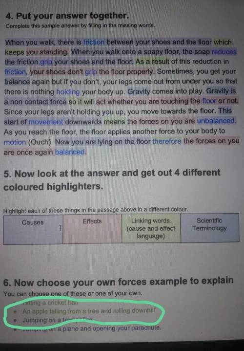Can someone please help me explain what forces are acting when an apple is falling from a tree and r
