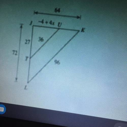 The triangles below are similar. Find the value of each variable