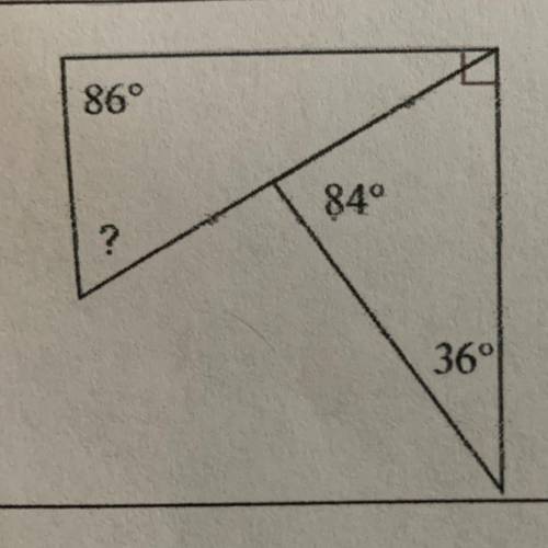What is the missing angle? Please provide an explanation.