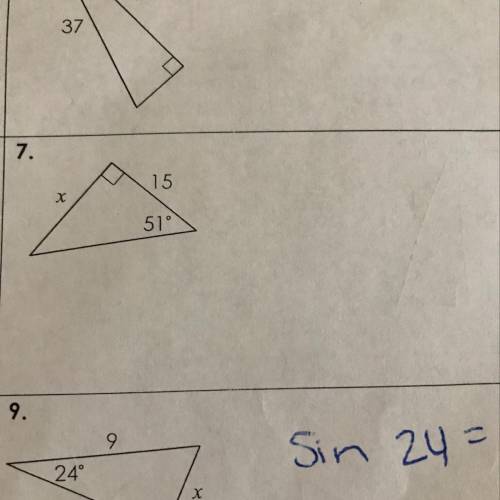 7. what is the value of x