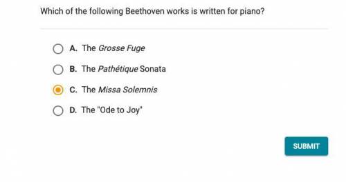Which of the following Beethoven works is writtten for piano?