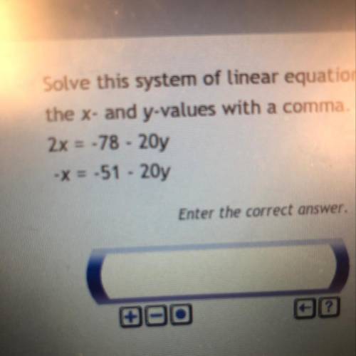 What’s the answer cause I need it bad
