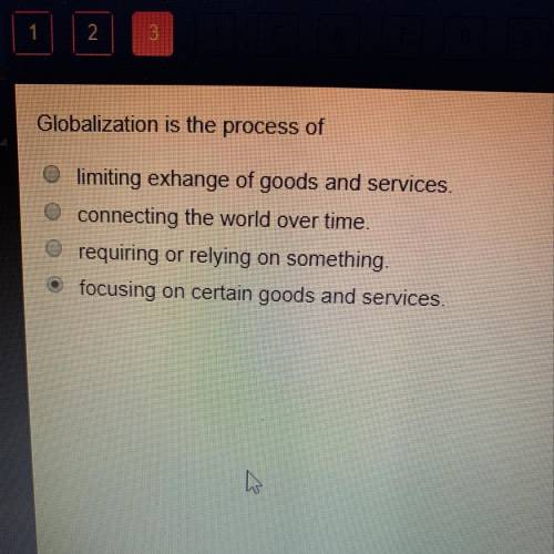 Globalization is the process of?
