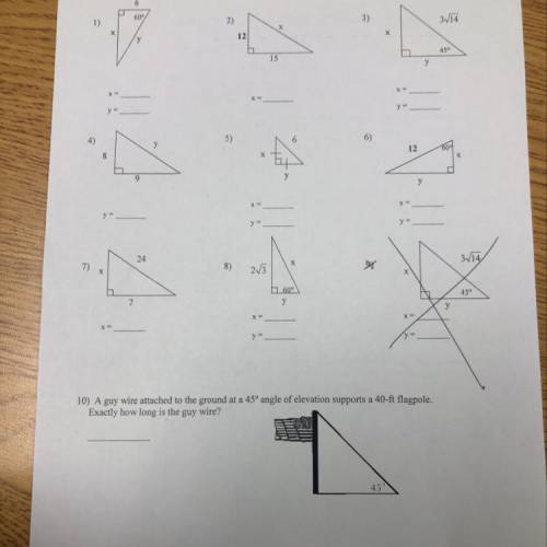 Triangles review (short answers please)