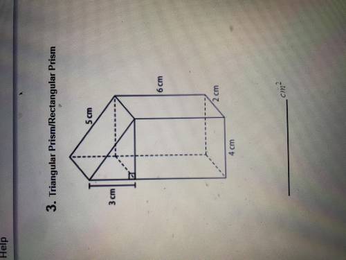 Help please! Find the surface area