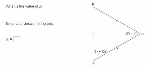 What is the value of x? Enter your answer in the box. x =