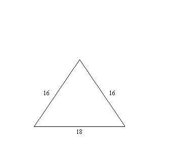 Classify the triangle by its sides.A. none of these B. equilateral triangle C. isosceles triangle D.