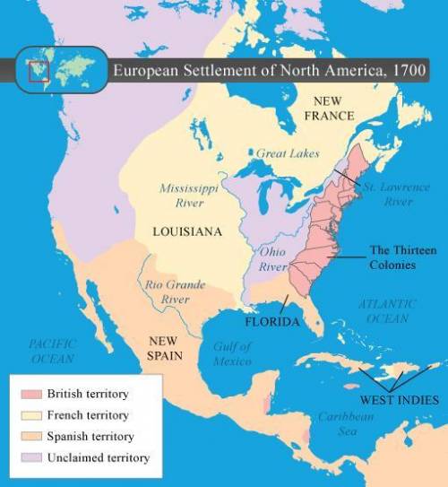 Look again at the map of North America in 1700. Based on what you just learned, how did the French a