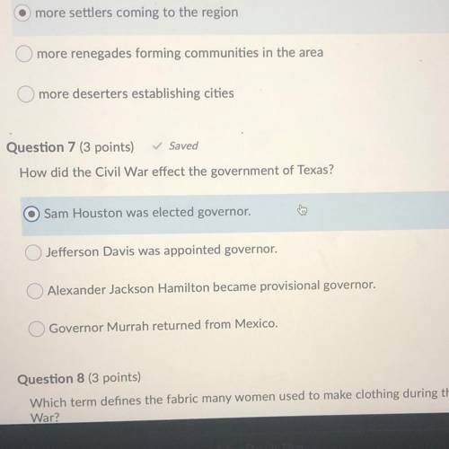 How did the Civil War effect the government of Texas