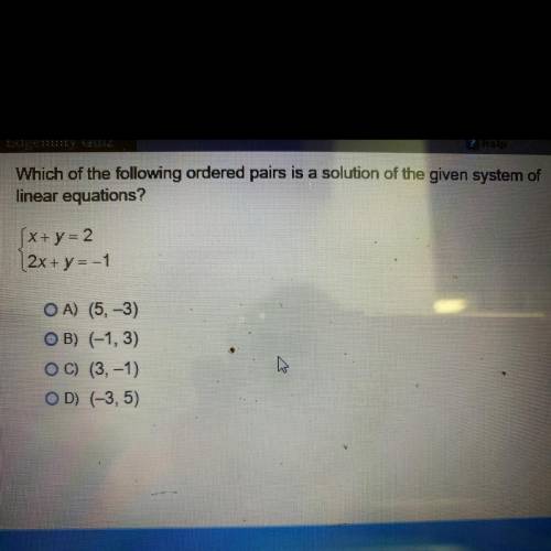 What’s the answer? Please help! Photo included
