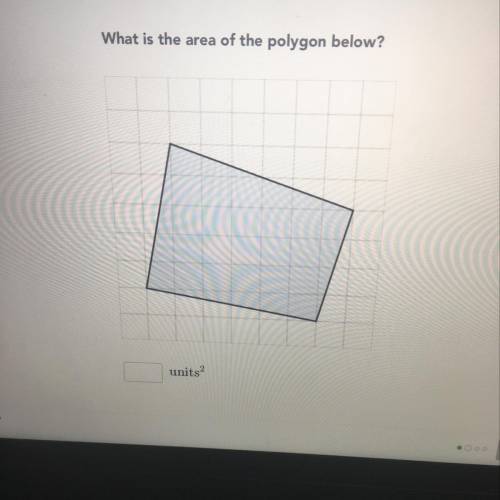 What is the area of the polygon below?