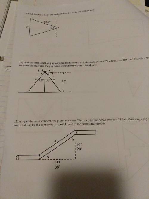 Help solve numbers 12 and 13