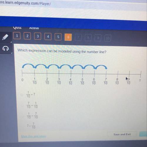 Which expression can be represented using the number line?