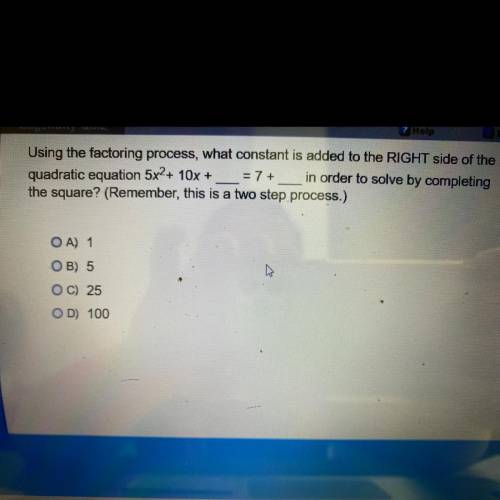 Does anyone know the answer to this question? Please help. Will mark brainliest!