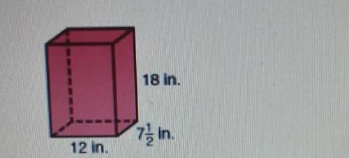 Find surface area of rectangular prism below (look at the pic I attached)