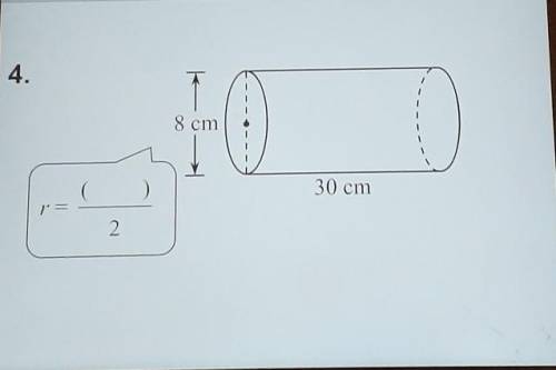 Find the total surface area of each of the following cylinders.(Give the answers in terms of 兀.)