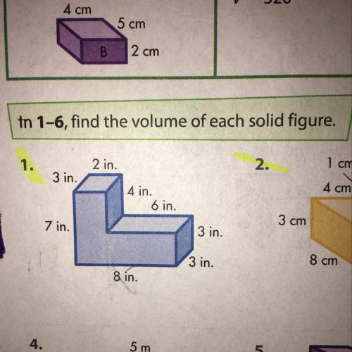 Find the volume of each solid figure 20 points help please