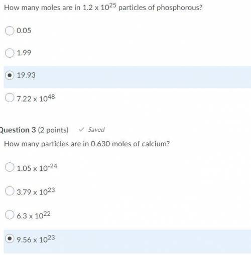 Can someone help me check my answers for the mole questions?