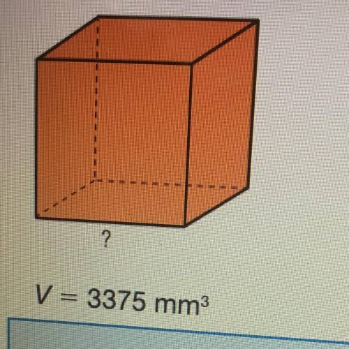 How to find the missing measure of the cube with the volume?