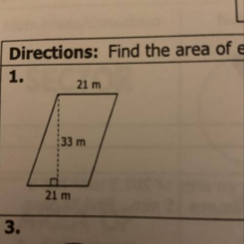 What’s the area of the figure