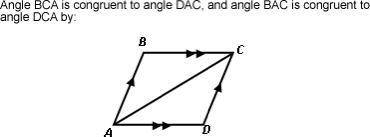 the vertical angle theorem. the alternate interior angles theorem. the reflexive property. None of t