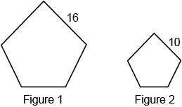 Figure 1 is dilated to get Figure 2. What is the scale factor? Enter your answer in simplest form in