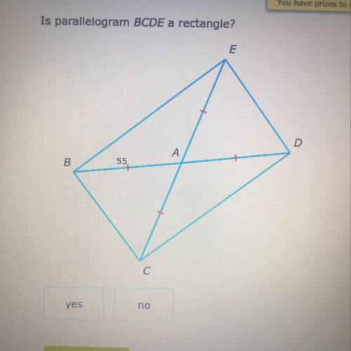 Is parallelogram BCDE a rectangle?