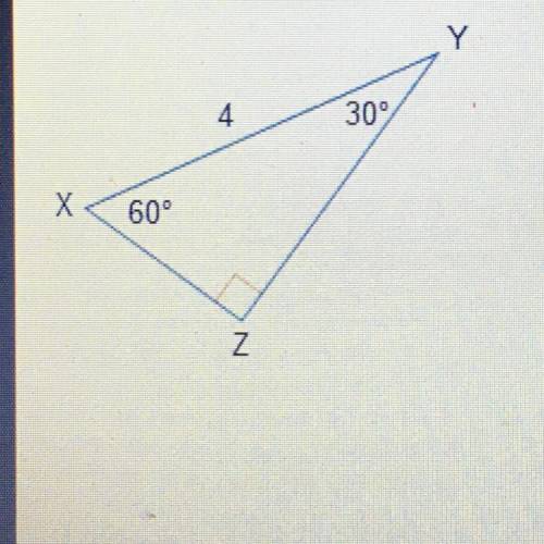Given right triangle XYZ, what is the value of tan(Y)?