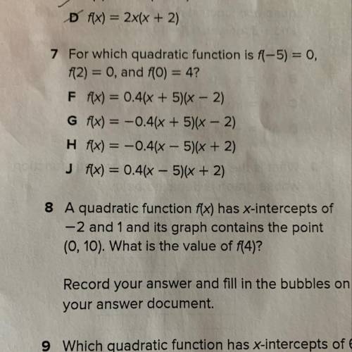 I need help on these 2 questions. Algebra 1